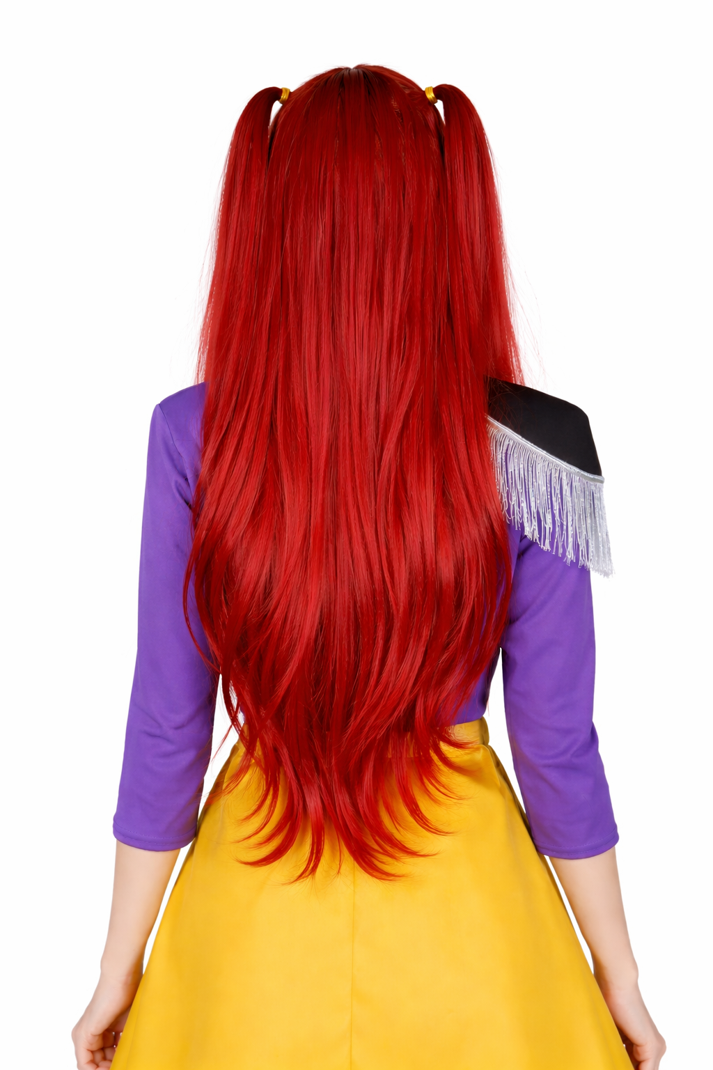 PARRUCCA ROSSA CON CODINI POP STAR